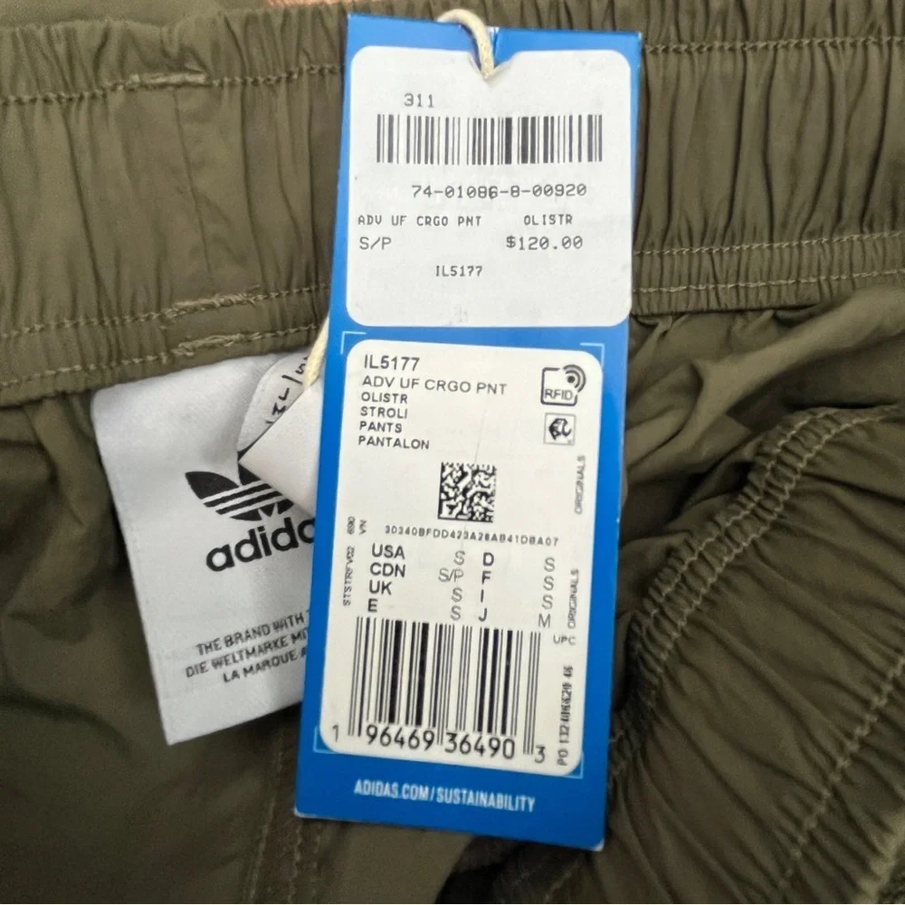 NWT Adidas Adventure Cargo Pants Unisex Size Small - Picture 12 of 15